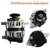 066 Pulley 2201500 Copper Wire Household Generator Set with Free Shipping