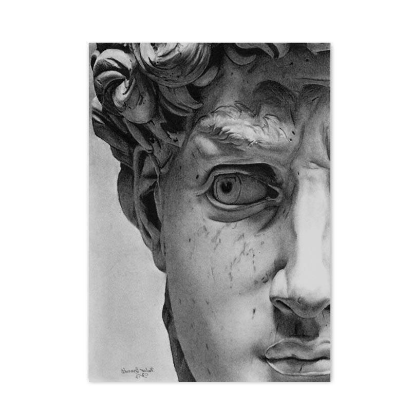 David Sculpture Posters and Prints Modern Canvas Painting Nordic Wall Art Pictures for Living Room Home Decoration