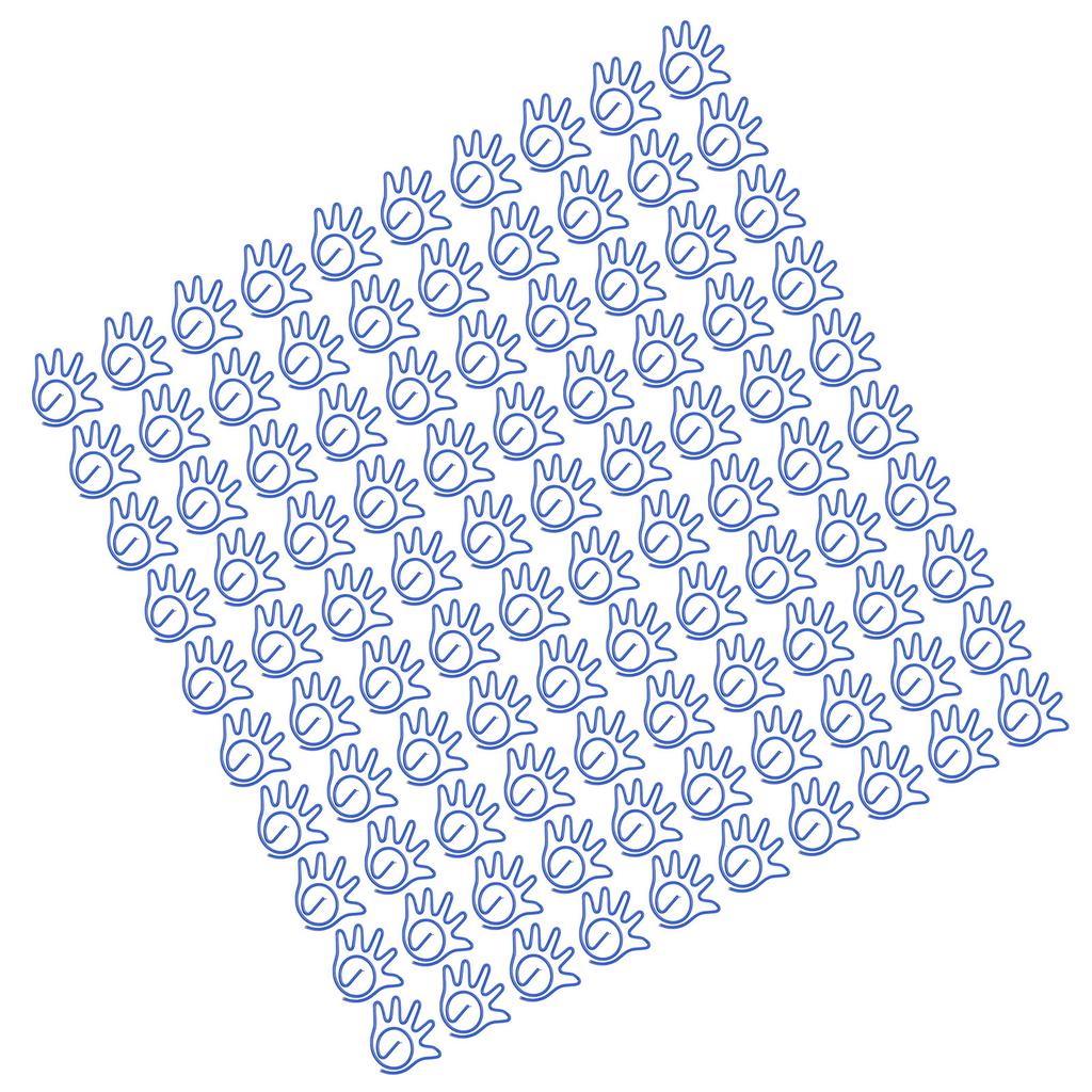 100pcs Paper Clips Innovative Cute Small Palm Shape Reusable Metal Paperclips for School Home