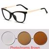 Diopter 0 -0.5 -0.75 -1.0 -1.5 -2.0 -3.0 To -8.0 Myopia Glasses Anti Blue Light Cat Eye Big Frame Prescription Eyewear
