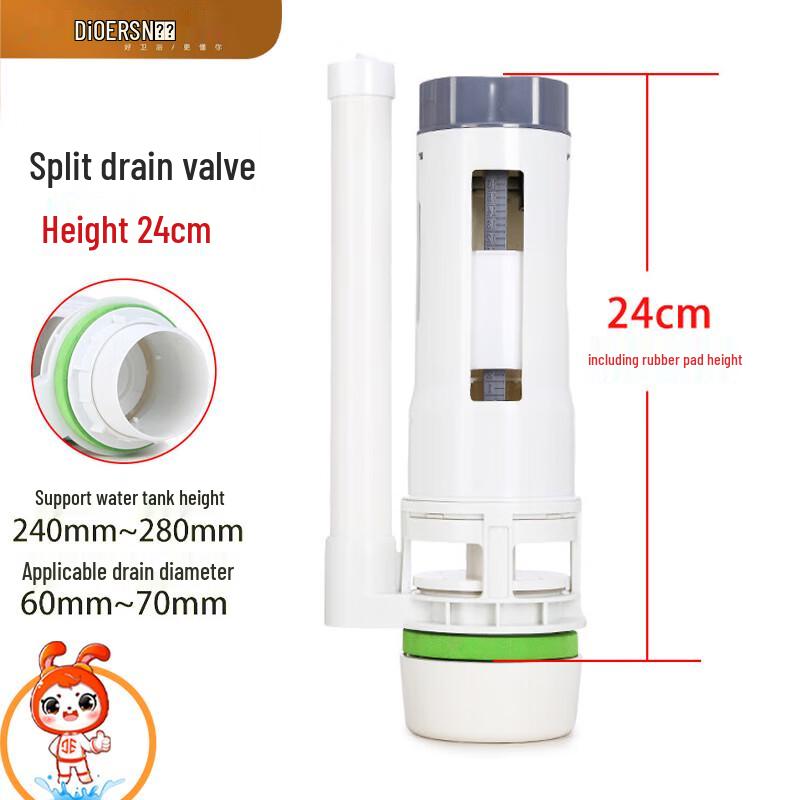 Universal Toilet Water Inlet and Split Drain Valve