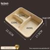 NuoXian 1100ml 3-Compartment Disposable Pulp Meal Boxes (100 Sets)