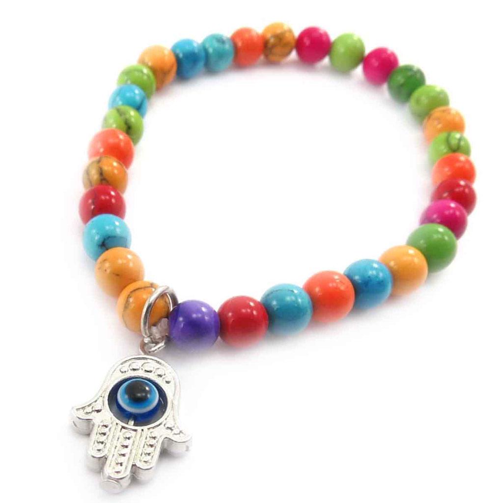 Les Trésors De Lily [J8533] – Mehrfarbiges „Fatma“-Designerarmband