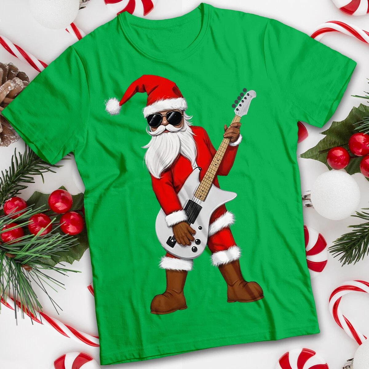 

Funny and WoRock Star Santa Christmas T-Shirt Tee #MC 140
