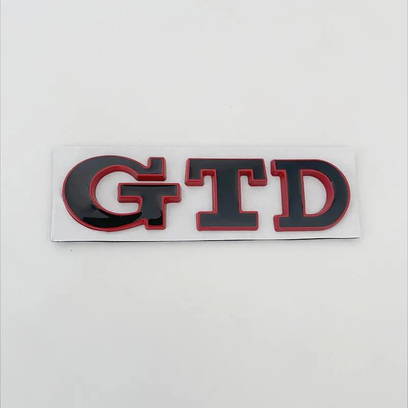 RUNTB1 3D Metal Front Grille GTD Logo Emblem Rear Trunk Badge Stickers For Volkswagen VW Golf 2 4 5 6 7 R MK2 MK3 MK4 Car Accessories