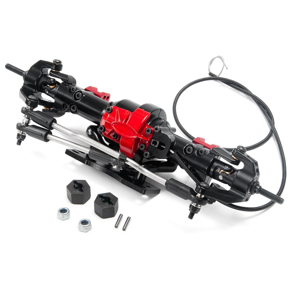 Complete Metal Front / Rear Axle W/ Differential Lock For 1/10 MN D90 TF2 RC Crawler Car Upgrade Parts RC Car Accessories