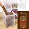 ZISIZ Transparent PP Spice Storage Container with Lid