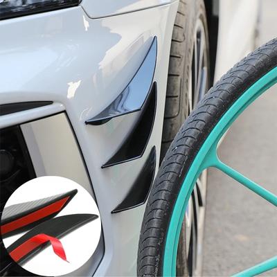 4/6 stuks universele Voorbumper Lip Decoratie Diffuser Splitter Vinnen Body Spoiler Canards Valence Kin Auto Tuning Canard Decor