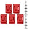 Wall Mounted Drill Holder Set Of 5 For 18V Cordless Tools Heavy Duty ABS Bracket With Secure Storage Space Saving Design