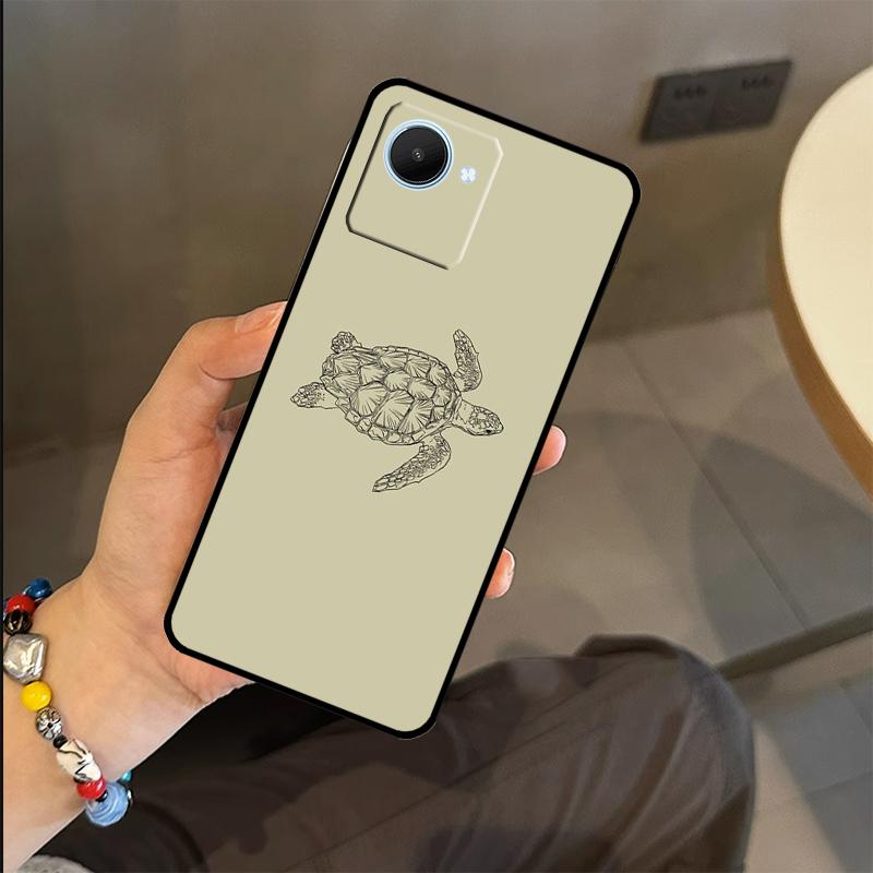 Sea Turtle Case For Realme C71 C75 C55 C51 C53 C25 C63 C61 C65 C67 GT6 GT7 Pro 11 12 13 14 15 Pro Plus