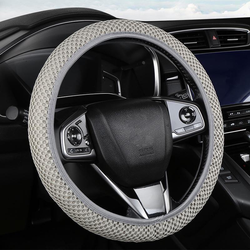 Síťovaný prodyšný elastický potah na volant pro všechna roční období, univerzální střih