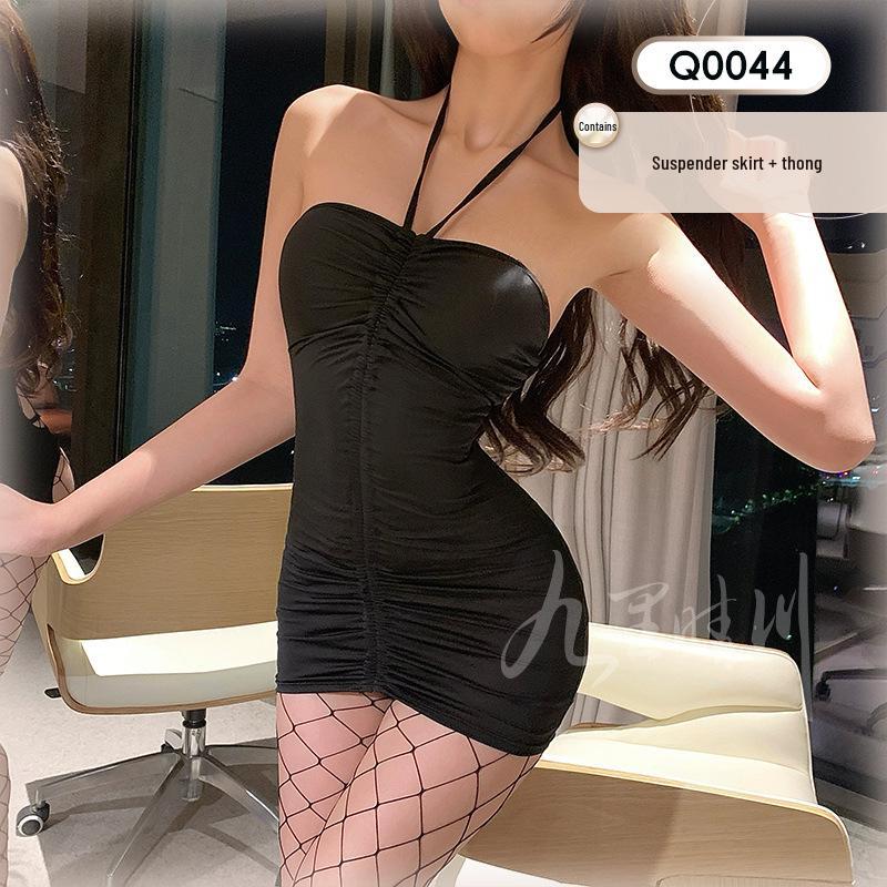 Jiuli Qingchuan Sexy Sheer Lingerie Set - Pure Desire See-Through Pajamas with Webbing Fun.