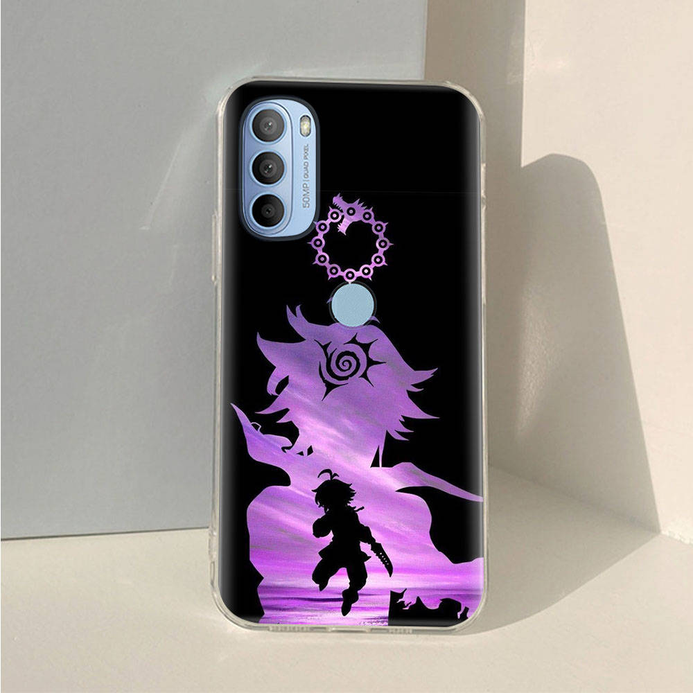 AD84 Seven Deadly Sins Clear Case for Samsung A04 A14 A23 A34 A54 M23 M33 M52 M53 Realme 10 9 C30S C35 C55 VIVO Y02 Y21 Y33S Y51 X80 V25 Cover