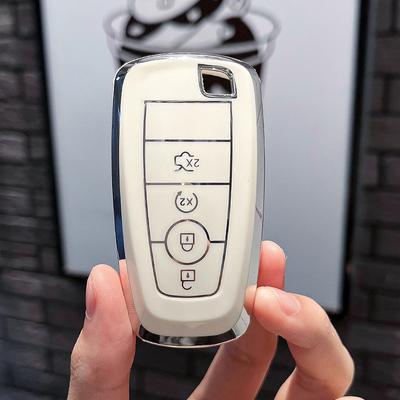 For Ford Fusion Edge Mustang Explorer F150 F250 F350 F450 3/4 Button Tpu Shell Fob Holder Car Key Case Protector Cover