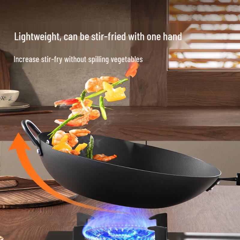COOKER KING Japanese-Style Iron Stir-Fry Wok