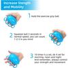 Hand Exercise Ball Finger Therapy Ball - Grip Strengthening, Improve Flexibility, Squeeze Stress Relief Balls, Resistance Strength Trainer for Hand