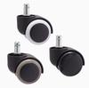 SGY Contemporary Plastic Office Chair Wheel 2 Inch Stem Swivel Furniture Casters with Brake Living Room Hospital
