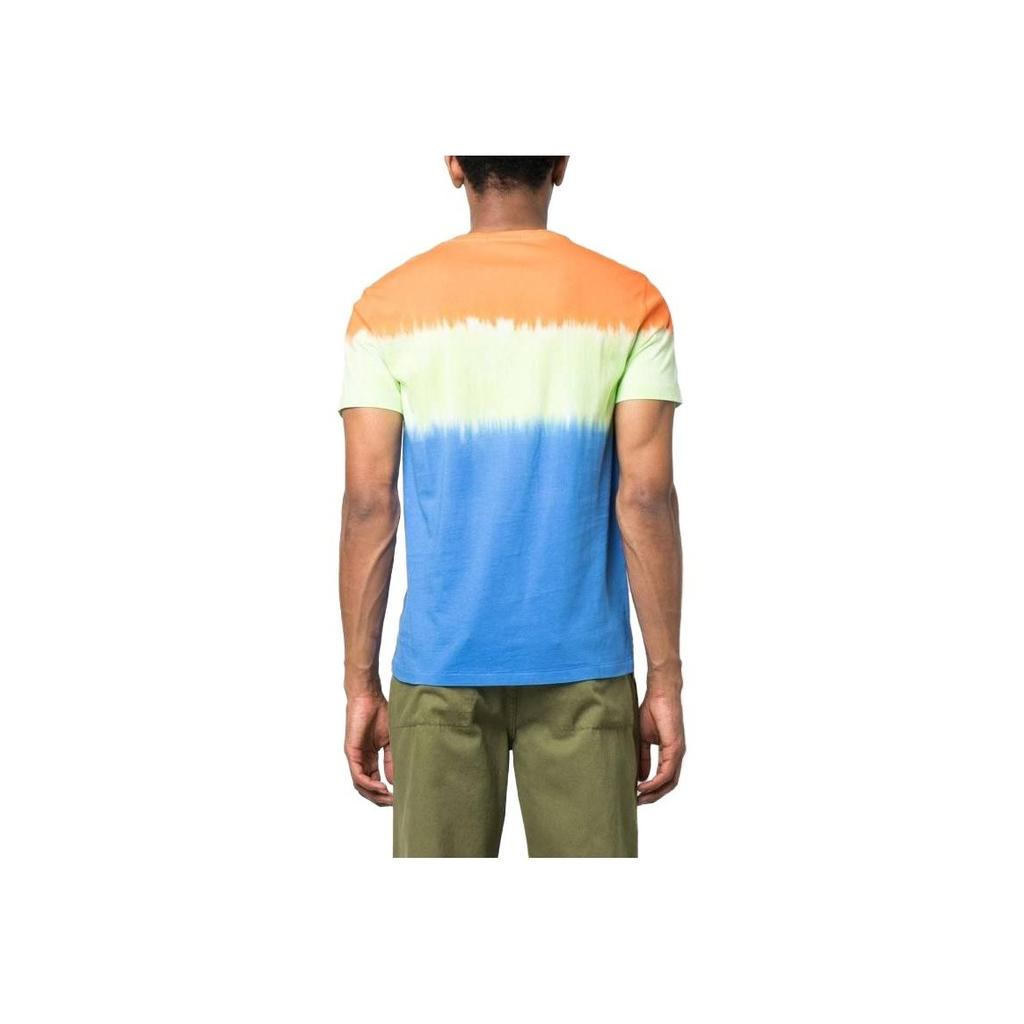 Polo Ralph Lauren SS23 Tie-Dye Bären-Print Lässiges Rundhals-Kurzarm-T-Shirt Herren T-Shirts Mehrfarbig 710891154-001