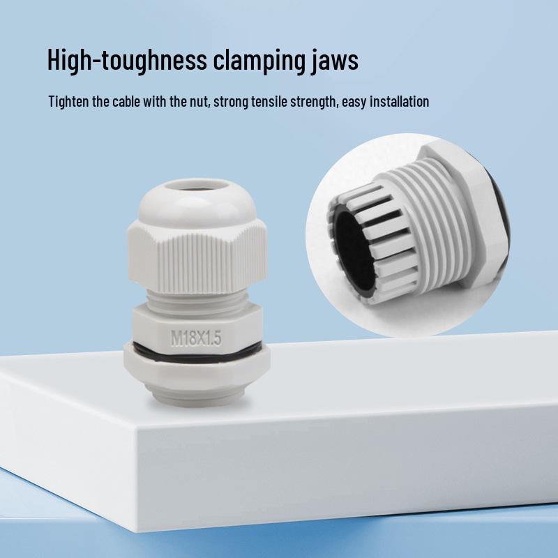 Umweltfreundliche PA-Nylon-Flammhemmende Wasserdichte Kabelverschraubung mit G-Typ NPT-Dichtung