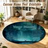 Hollow Knight Personalized Round Rug Support Custom Name, Soft Home Decor Mat