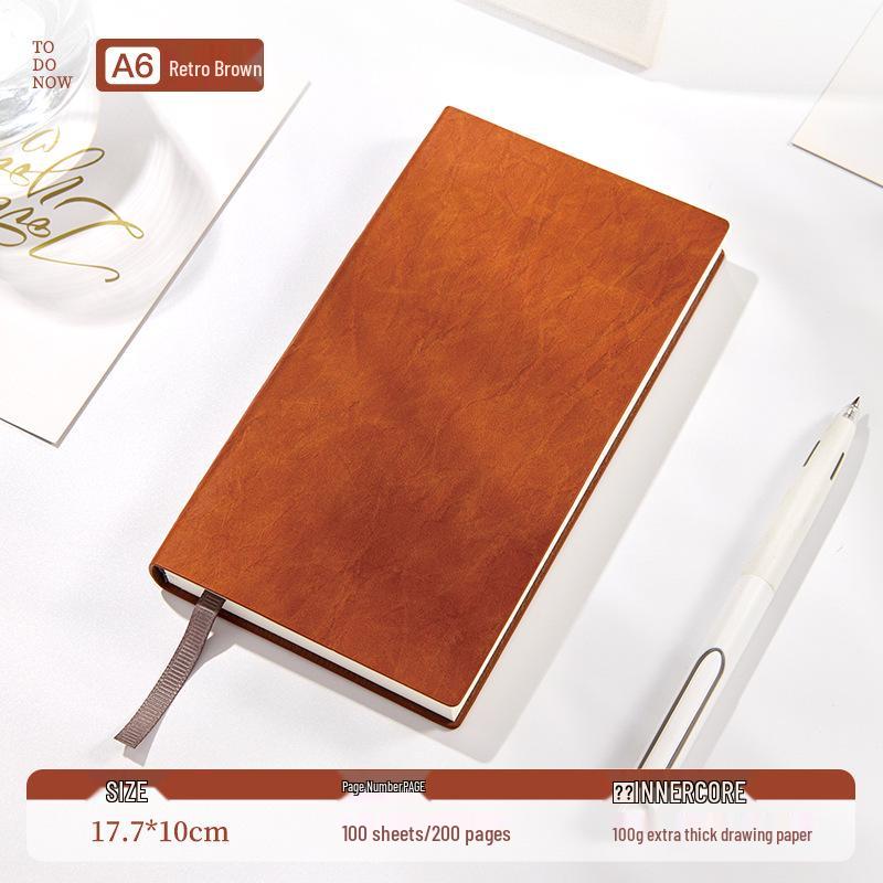 A6 Minimalist Retro Pocket Notebook Planner