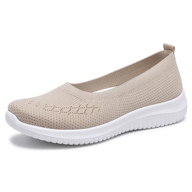 Women's Lightweight Mesh Slip-On Flats for Seniors