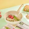 Maifan Stone Non-Stick Flat-Bottom Stir-Fry Pan - Oil & Smoke-Free, Compatible with All Stovetops.