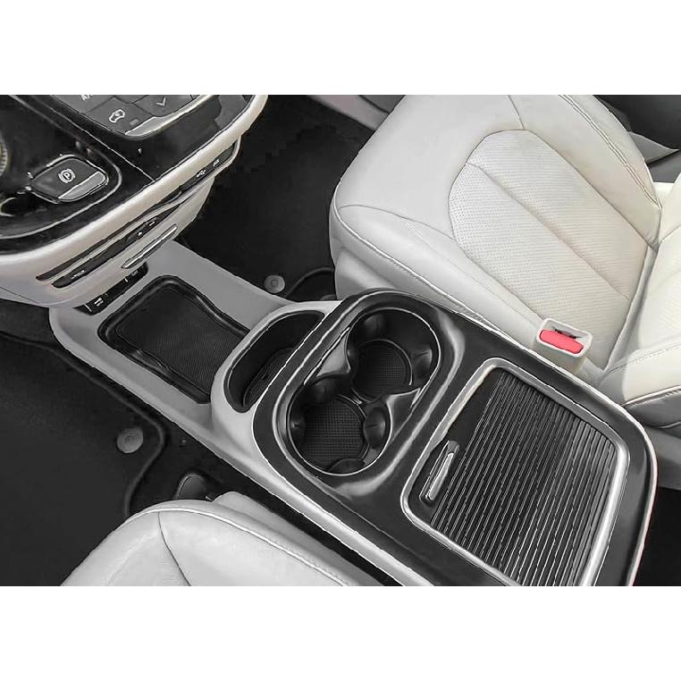 

Auovo Пылезащитные коврики, совместимые с Chrysler Pacifica 2017-2019 2020 2021 2022 Аксессуары Накладка в слот двери Автомобильный интерьер Автомобильная отделка Центр чёрный