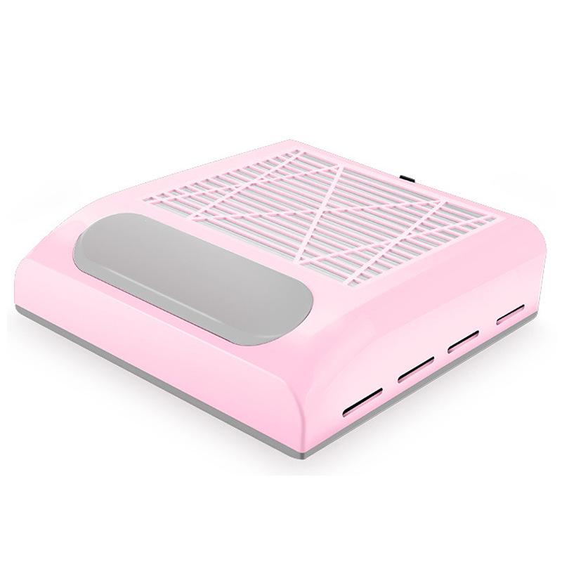 

80W Japanese Nail Dust Collector with Pull-out Filter 858-8 Vacuum Cleaner for Manicures рожевий