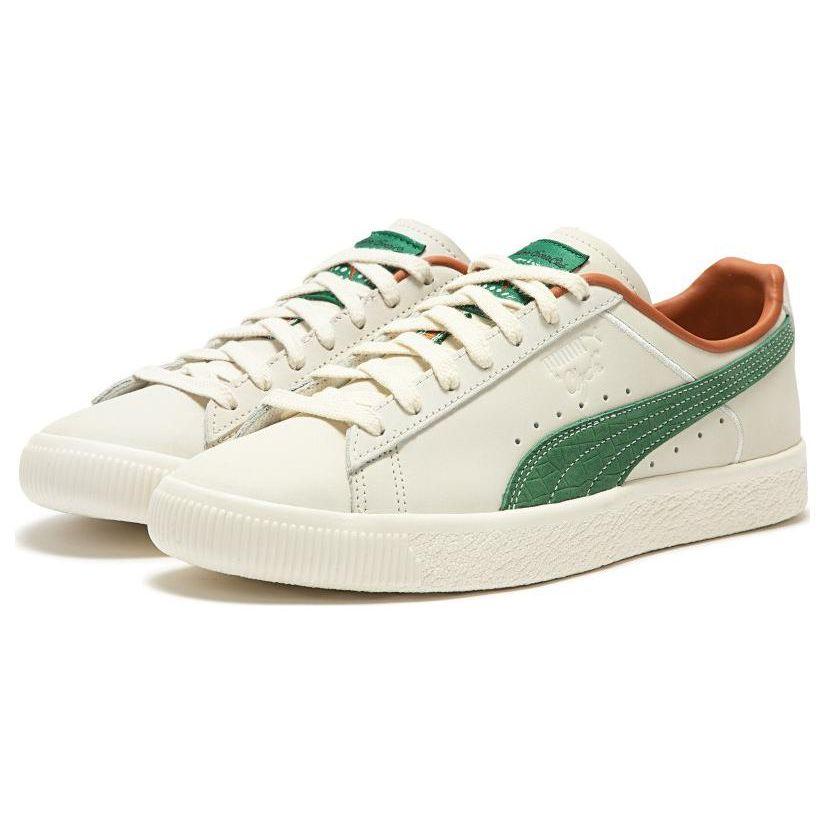 Puma Clyde FG Pristine Vine Green Unisex-Sneaker Creme Frühlings-Lavendel 391135-01