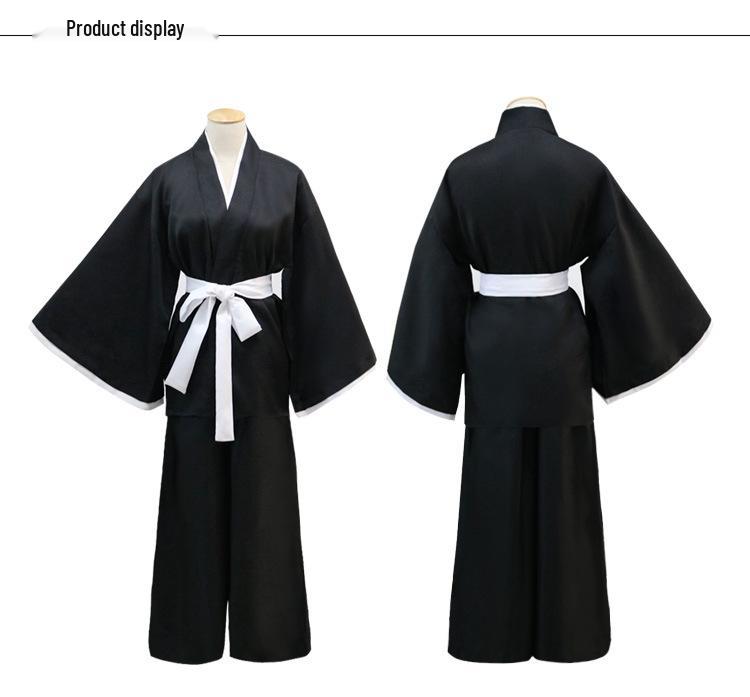Halloween Grim Reaper/Bleach Rukia Anime Kimono Cosplay Costume for Women