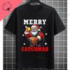 Funny Muscular Santa Christmas Gym Graphic Tshirt Casual Sports Humor Style Pure Cotton Shortsleeve Tshirt Outdoor Clothing