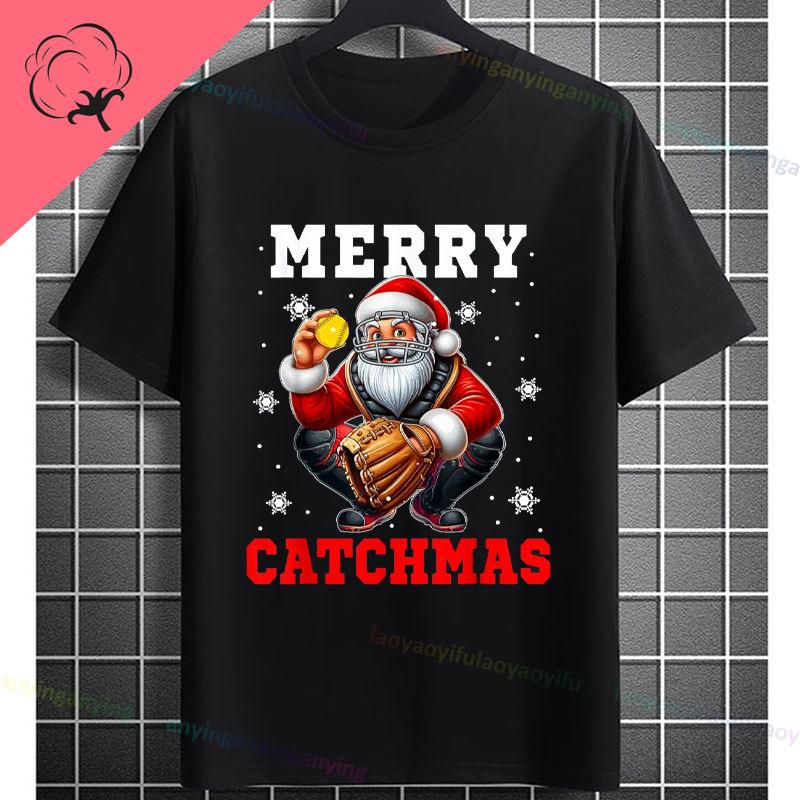 Funny Muscular Santa Christmas Gym Graphic Tshirt Casual Sports Humor Style Pure Cotton Shortsleeve Tshirt Outdoor Clothing