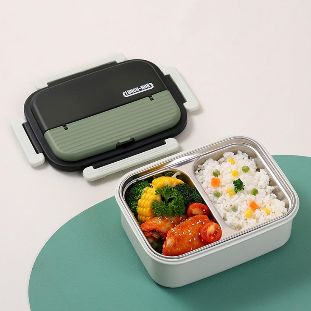 Insulated Stainless Steel Lunch Box Portable Food Storage Box Sealed Container  for Picnic Travel