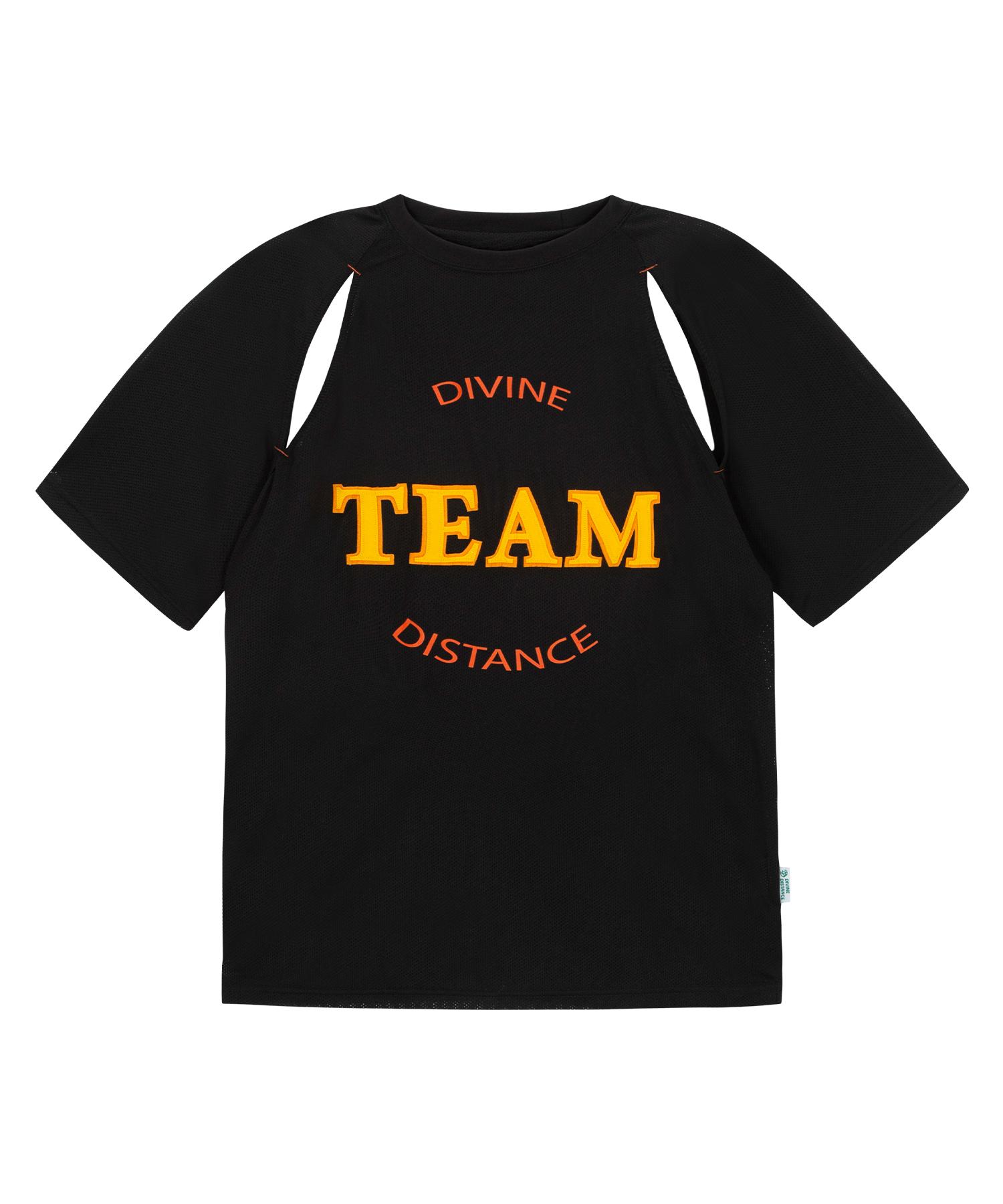 Divine Distance Slit Football Half Sleeve [Black] L