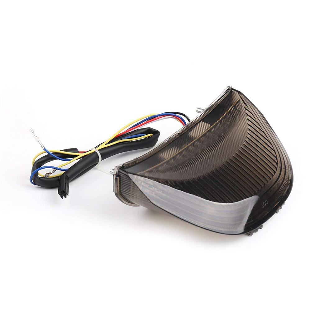 ONGMEIL LED Tail Lamp Turn Signal for Honda CBR600RR 03-06 CBR1000RR 04-07 Smoke (Smoke)