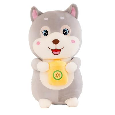 Haesol Juice Puppy Sleep Attachment Character Doll, Gray, Korean Baby Products