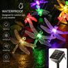 Dragonfly LED Solar String Lights Waterproof Colorful Decorative Lamp Outdoor Garden Balcony Patio Night Landscape Lighting