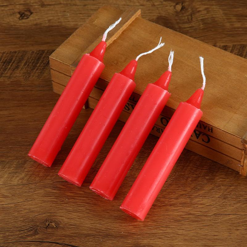 Red and White Candles for Home Lighting, Daily Ordinary Candles, Non-romantic Wedding Long Pole Emergency Candles, Worshiping Candles