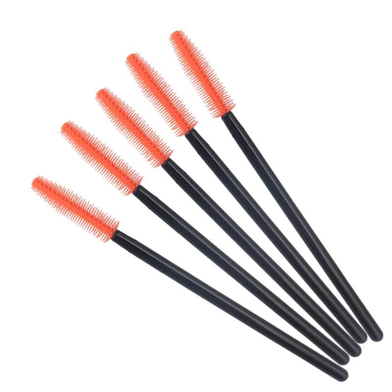 50 pcs Disposable Silicone  Mascara Stick Applicator Eye Eyelashes Brushes Lash Makeup Brush Eyelash Extension Makeup Tools
