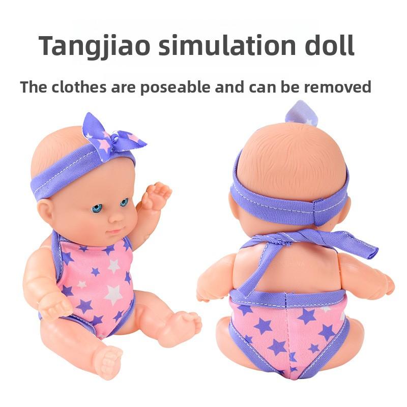 Simulation Babypuppen Figuren Puppen Kinder Weichgummi Spielzeug Geschenk Niedlich Tröstend Beruhigend Babypuppen Kinder Weichgummi Babypuppe