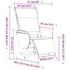 Massage Chair with Footrest White Faux Leather