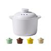 Simulation Pot Model with Lid Decorative Bright Color Novelty Doll House Mini Play Toy for Micro Landscape