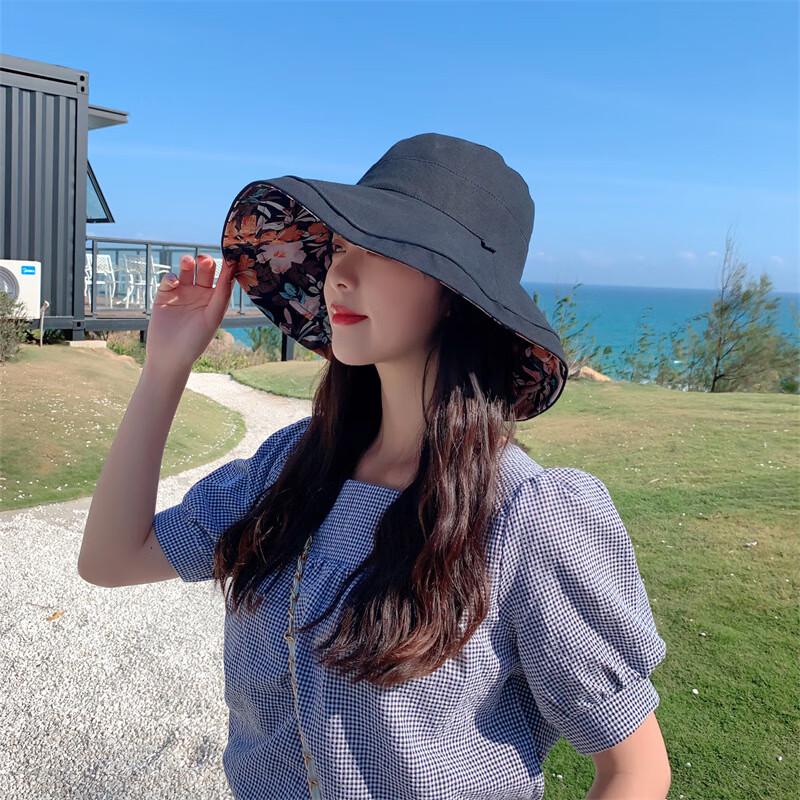 Женская двусторонняя складная панама-ведро, 2 шт.