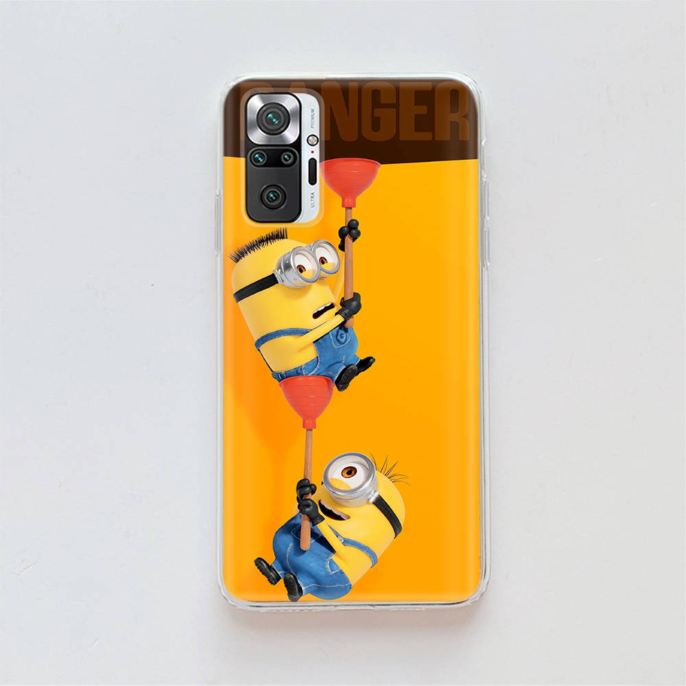 Transparent Case for Samsung A04 A14 A23 A34 A54 M23 M33 M52 M53 Realme Narzo 50 50I 50a Prime C35 C55 C30S 10 9 Pro M-80 Minions