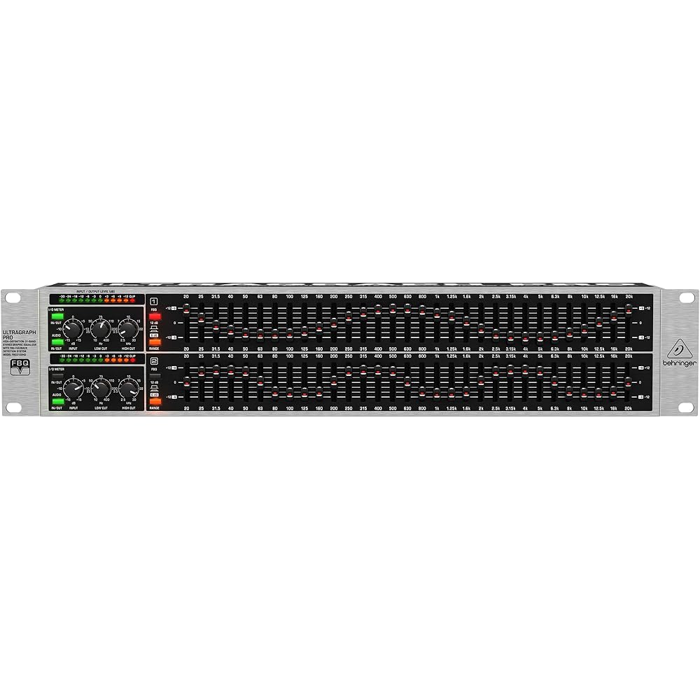 Bellinger Graphic Equalizer 31 Band Stereo Feedback Suppression ULTRAGRAPH PRO FBQ3102HD