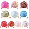 Chinese Style Canvas Flower Handbag Jewelry Packing Bag Festive Sugar Bag  Party