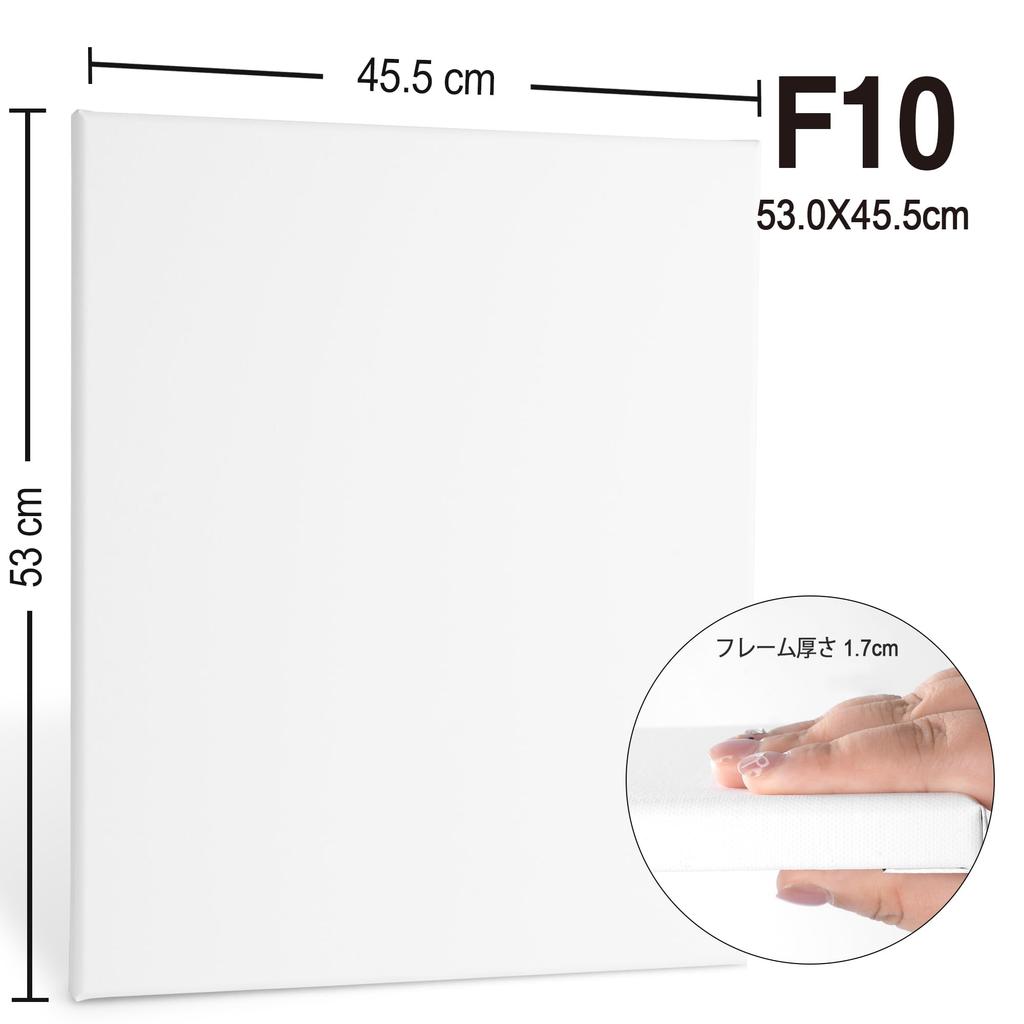 PHOENIX Natural Color Blend Stretched F10 X 2 Sheets Medium Grain Fabric with a Natural Professional Painting Supplies Ideal for Classic and Vintage