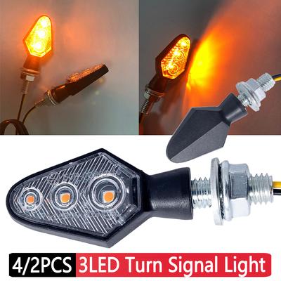 4/2ks LED lampa na motocykel LED smerovky Svetlo LED smerového svetla Super jasná predná smerovacia lampa Motocykel Univer
