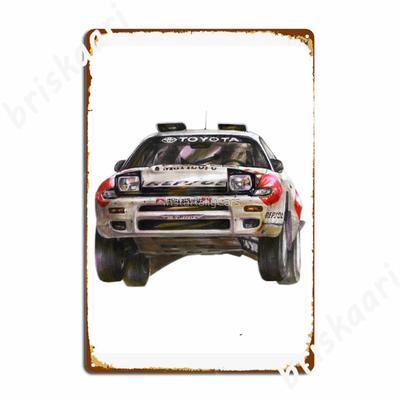 Carlos Sainz Celica Wrc Metallschilder Kino Wohnzimmer Küche Design Plaketten Blechschild Poster